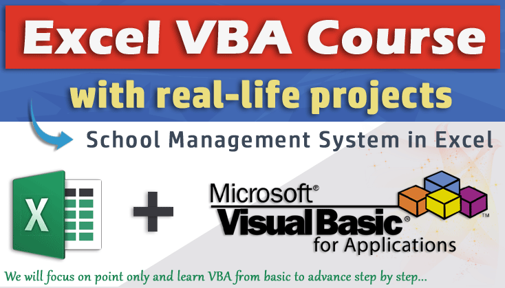 Learn only what you need in Excel + VBA  step by step